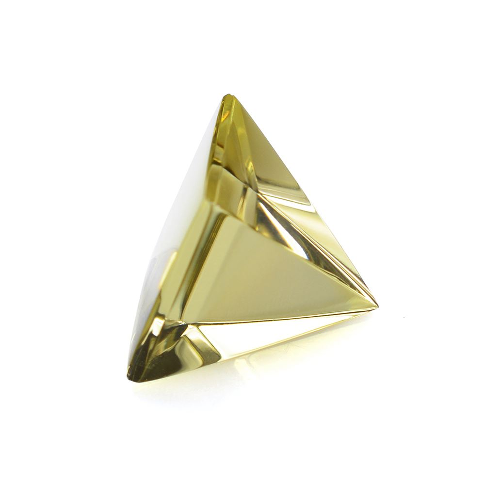 LEMON QUARTZ PYRAMID SQUARE CAB 15MM 17.70 Cts.