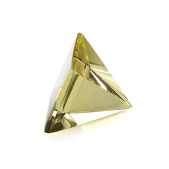 LEMON QUARTZ PYRAMID SQUARE CAB 15MM 17.70 Cts.
