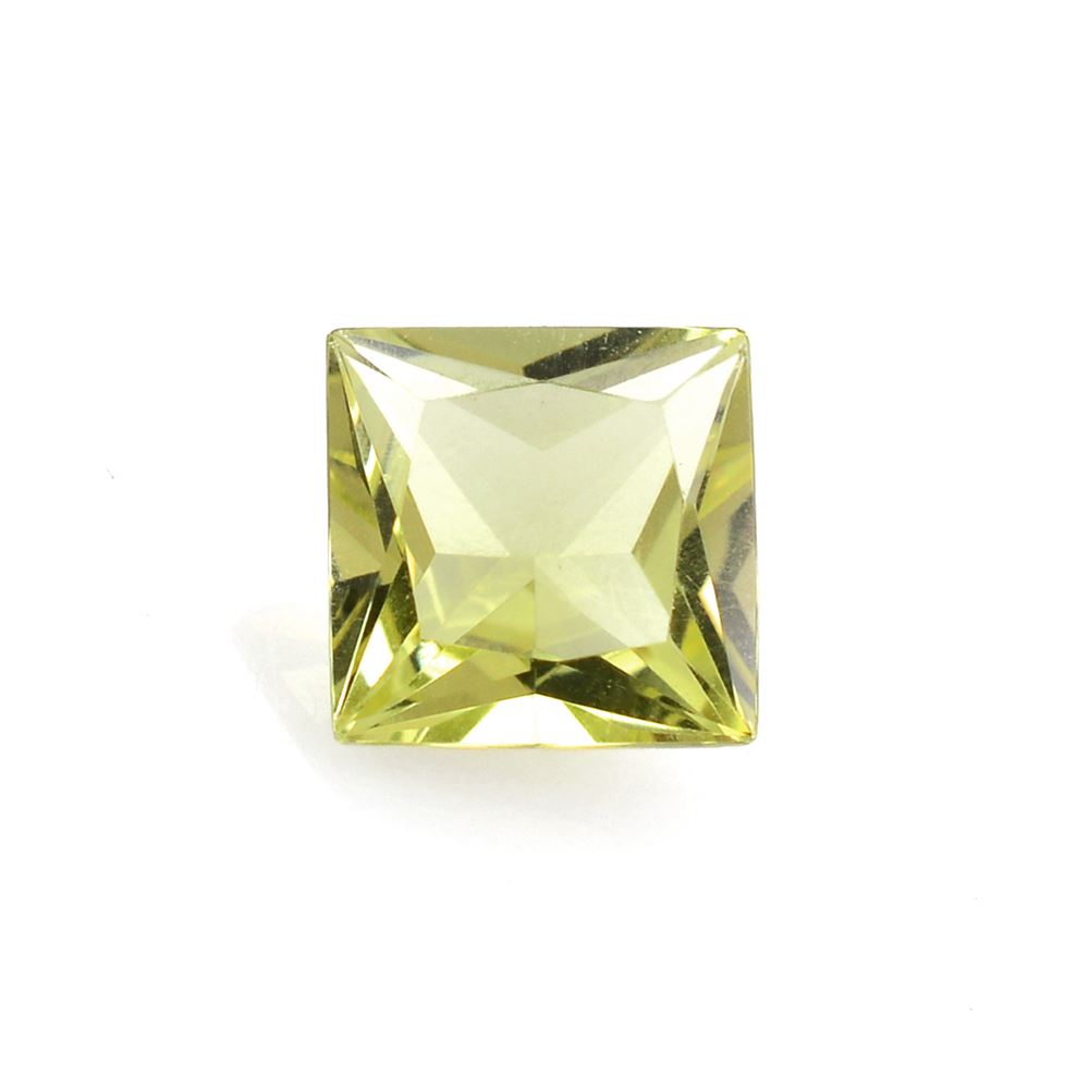 LEMON QUARTZ PRINCESS CUT SQUARE 5.50MM 0.76 Cts.