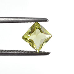 LEMON QUARTZ PRINCESS CUT SQUARE 5.50MM 0.76 Cts.