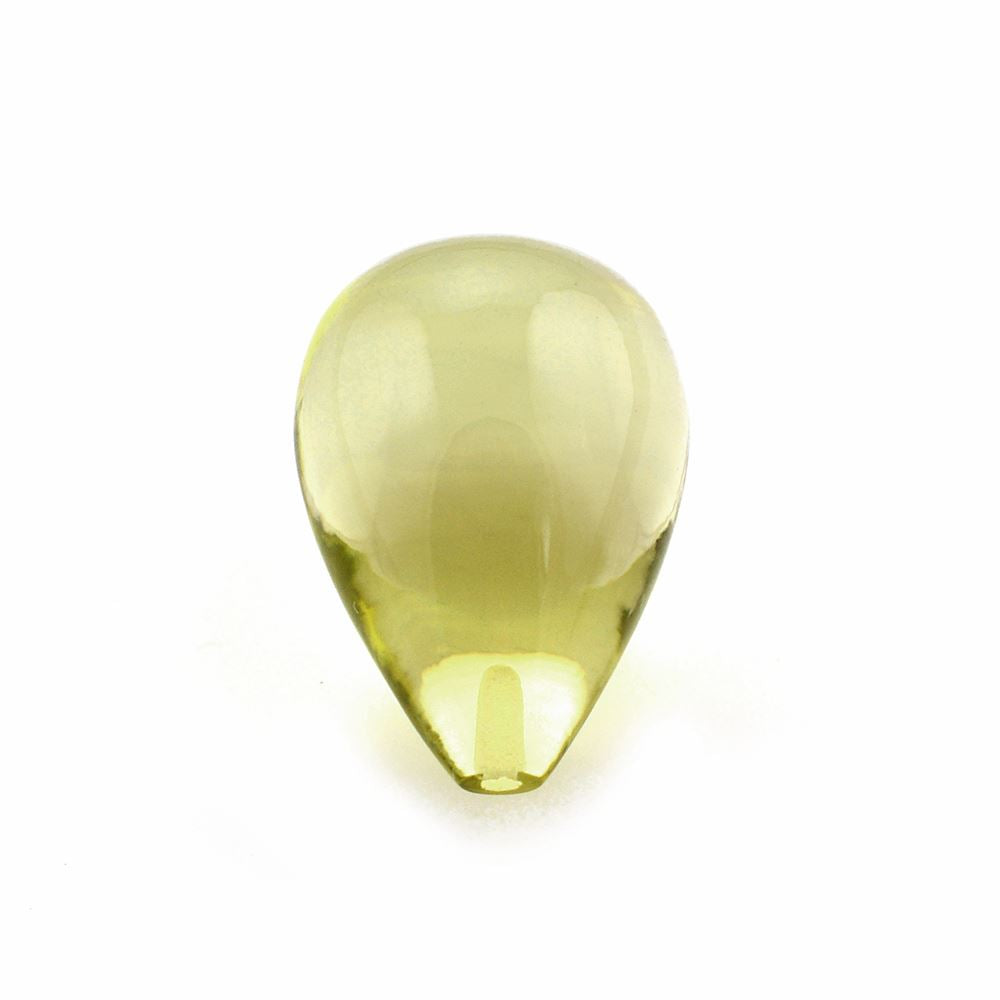 LEMON QUARTZ PLAIN DROPS (HALF DRILL) 17X12MM 15.65 Cts.
