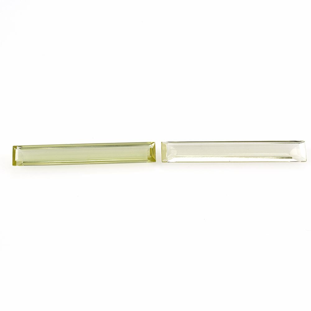 LEMON QUARTZ CUT BAGUETTE 35X5MM 5.17 Cts.