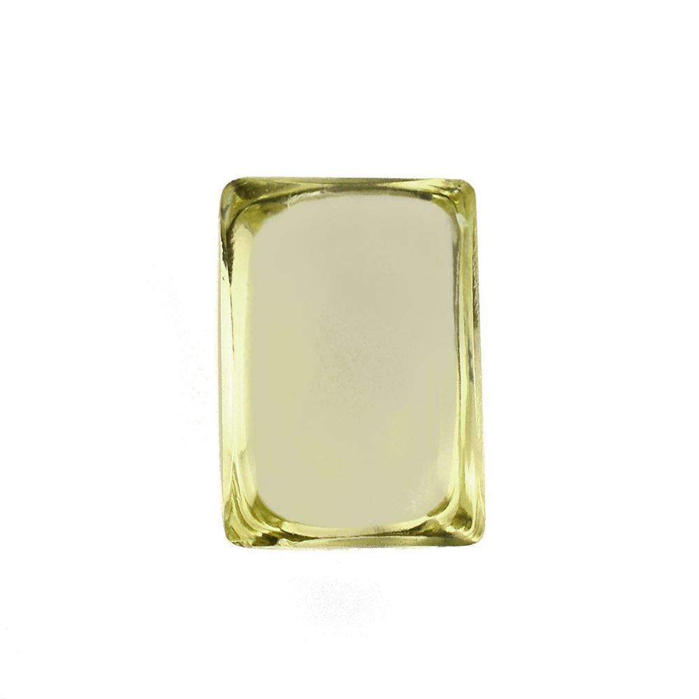 LEMON QUARTZ BAGUETTE CAB 10X7MM 2.80 Cts.