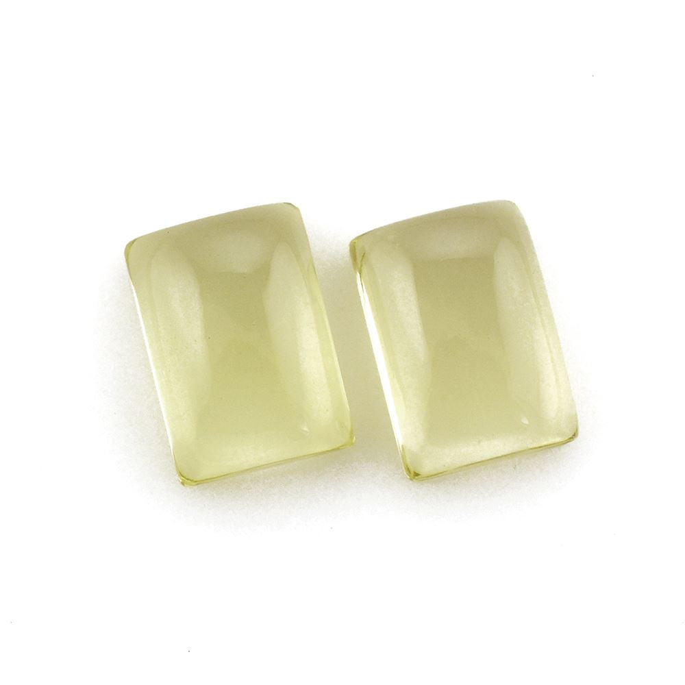 LEMON QUARTZ BAGUETTE CAB 10X7MM 2.80 Cts.