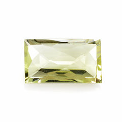 LEMON QUARTZ CHECKER CUT BAGUETTE 12X7MM 2.95 Cts.