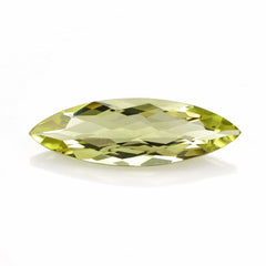 LEMON QUARTZ CHECKER CUT MARQUISE 25X8MM 5.90 Cts.