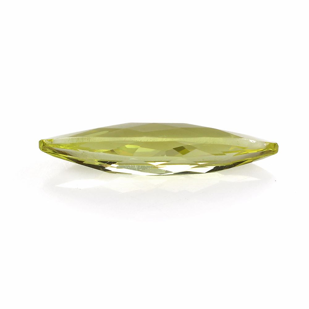 LEMON QUARTZ CHECKER CUT MARQUISE 25X8MM 5.90 Cts.