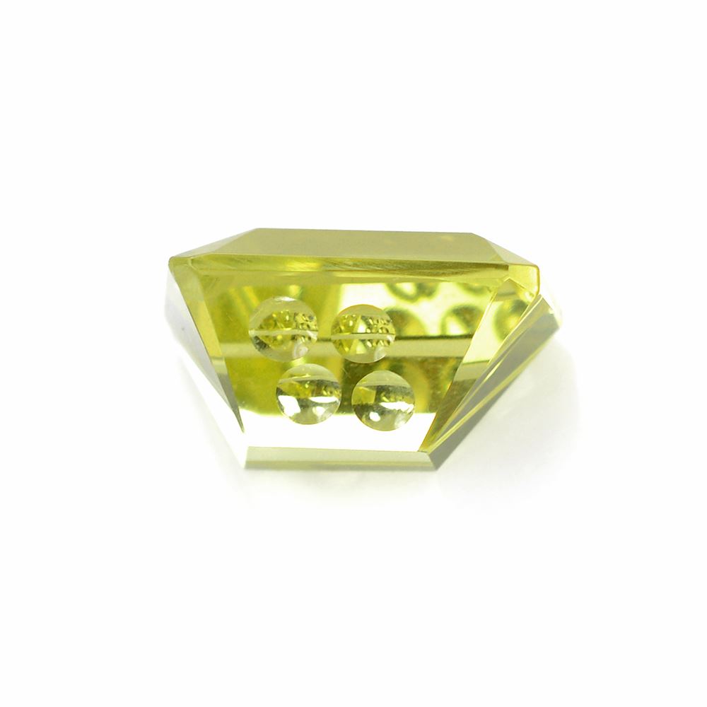 LEMON QUARTZ CHEESE CUT 15X13-12.50X10MM 9.62 Cts.