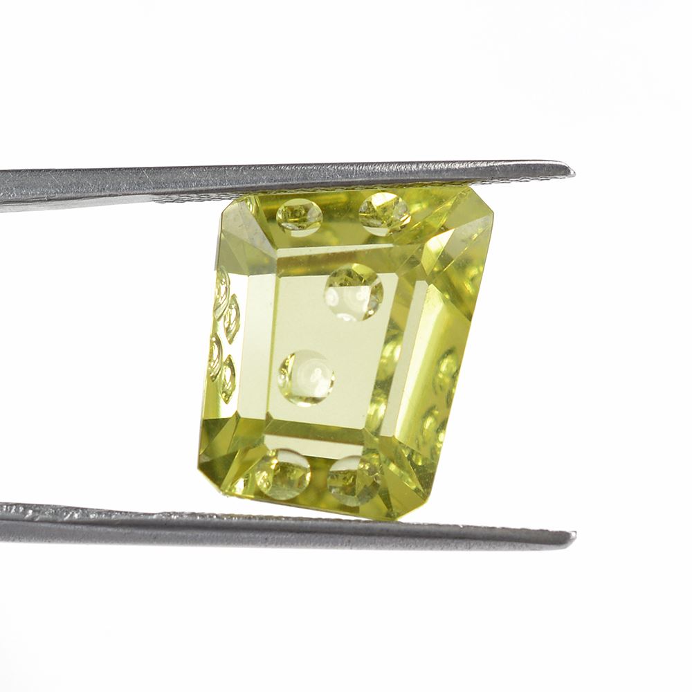 LEMON QUARTZ CHEESE CUT 15X13-12.50X10MM 9.62 Cts.