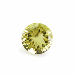 LEMON QUARTZ CONCAVE CUT ROUND 10MM 3.48 Cts.
