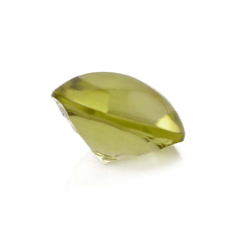LEMON QUARTZ BUFFTOP CONCAVE STEP CUT BACK ROUND (DES#47) 15MM 11.01 Cts.