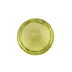 LEMON QUARTZ BUFFTOP CONCAVE STEP CUT BACK ROUND (DES#47) 15MM 11.01 Cts.