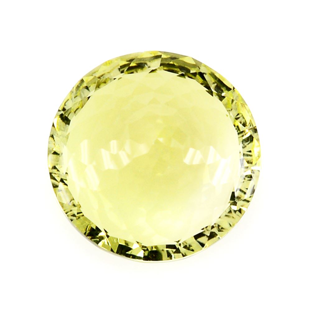 LEMON QUARTZ NIRVANA CUT ROUND 14MM 8.33 Cts.