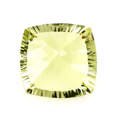 LEMON QUARTZ CONCAVE CUT CUSHION 14MM 10.08 Cts.