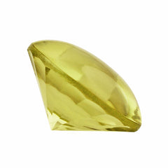 LEMON QUARTZ BUFFTOP ROUND WITH TWISTED CONCAVE 15MM 10.45 Cts.
