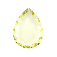 LEMON QUARTZ CONCAVE PEAR FLAT 16X12MM 5.10 Cts.