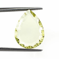LEMON QUARTZ CONCAVE PEAR FLAT 16X12MM 5.10 Cts.