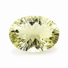 LEMON QUARTZ CONCAVE CUT OVAL 18X13MM 11.25 Cts.