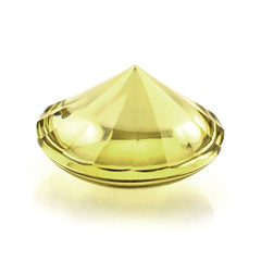 LEMON QUARTZ BUFFTOP ROUND WITH TWISTED CONCAVE 15MM 9.71 Cts.