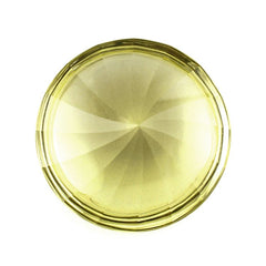 LEMON QUARTZ BUFFTOP ROUND WITH TWISTED CONCAVE 15MM 9.71 Cts.