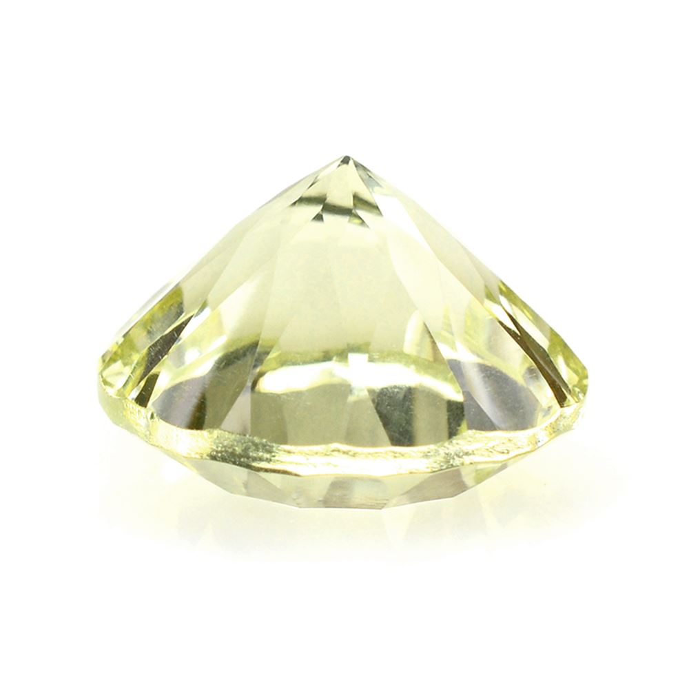 LEMON QUARTZ CONCAVE CUT ROUND 12MM 5.42 Cts.