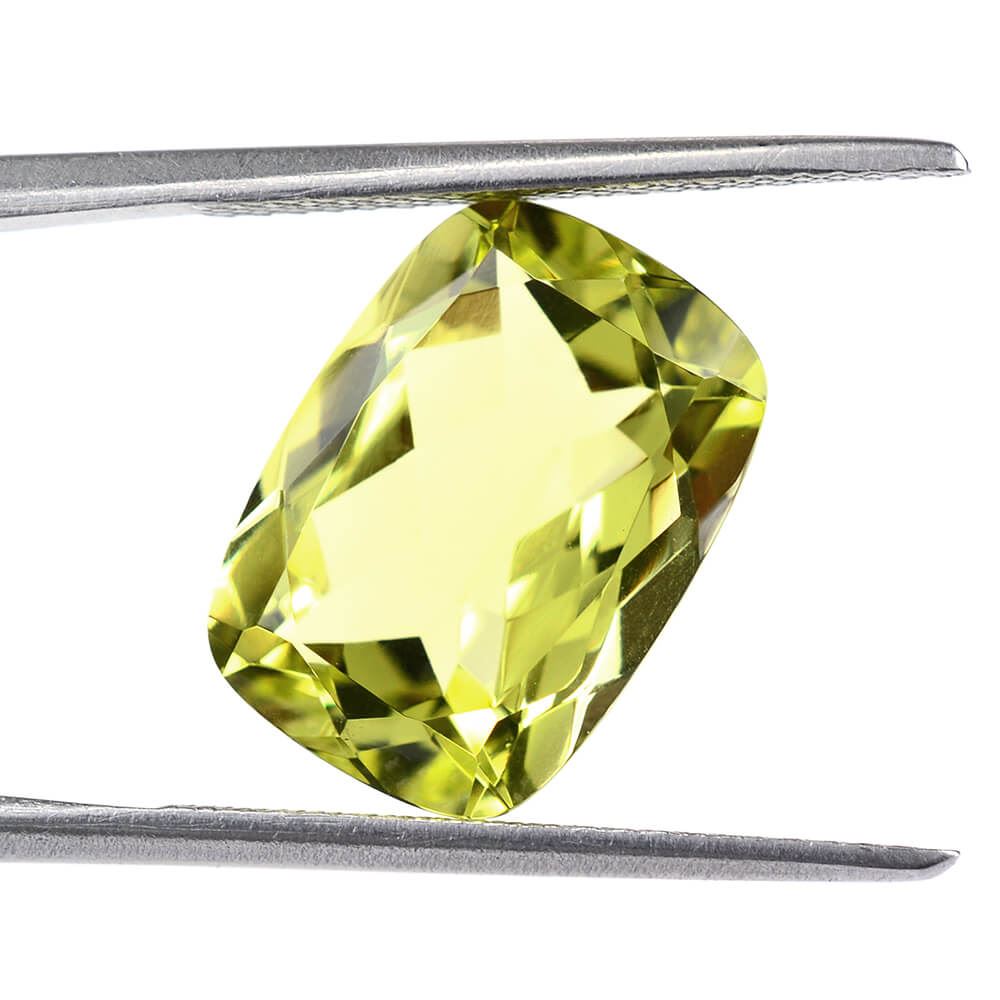 LEMON QUARTZ CUT CUSHION 14X10MM 6.26 Cts.