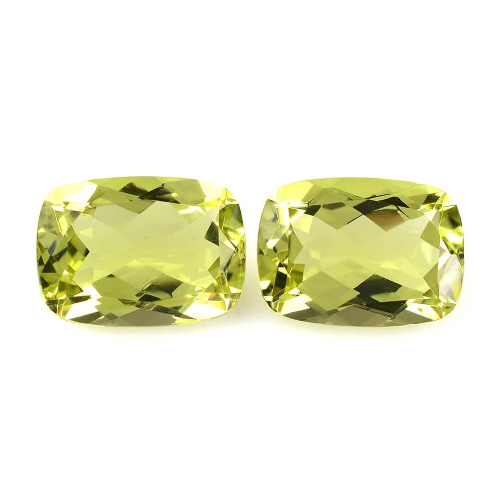 LEMON QUARTZ CUT CUSHION 14X10MM 6.26 Cts.