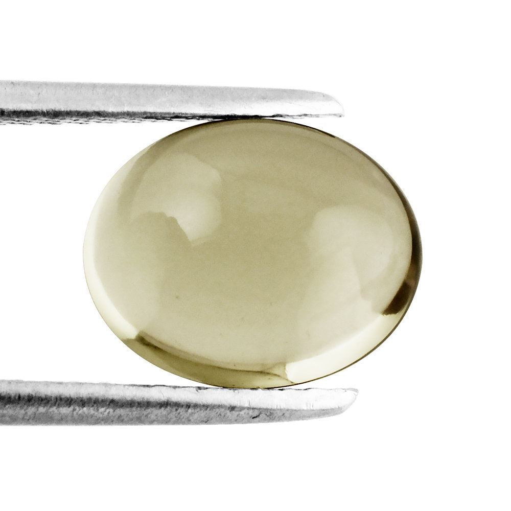 LEMON QUARTZ OVAL CAB 10X8MM 2.82 Cts.