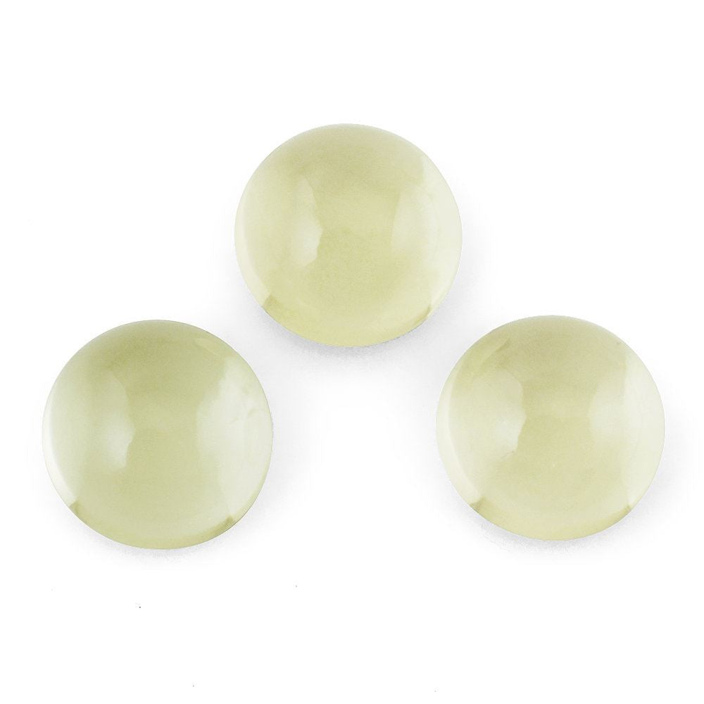 LEMON QUARTZ ROUND CAB 8MM 1.89 Cts.