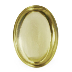 LEMON QUARTZ OVAL CAB 14X10MM 6.21 Cts.