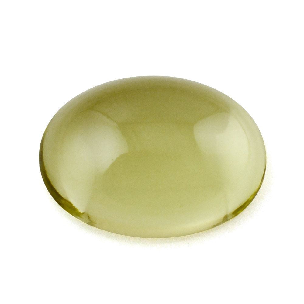 LEMON QUARTZ OVAL CAB 14X10MM 6.17 Cts.