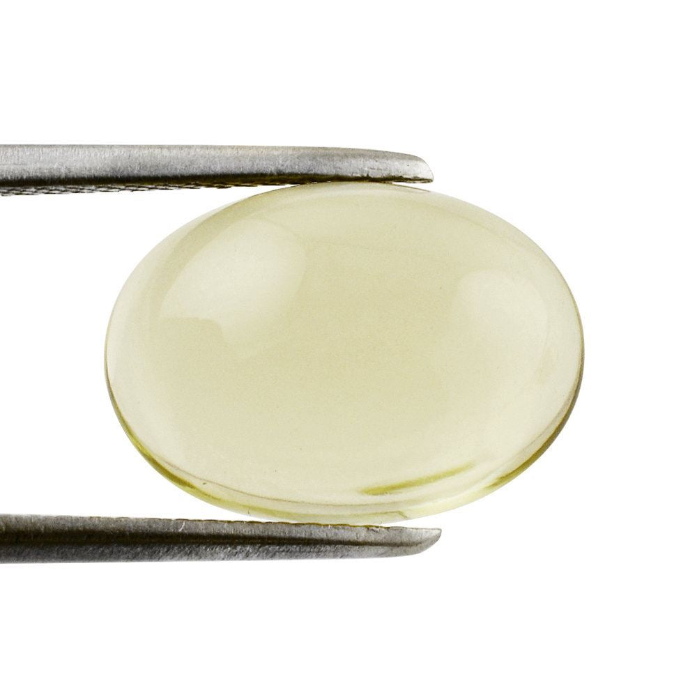 LEMON QUARTZ OVAL CAB 14X10MM 6.17 Cts.