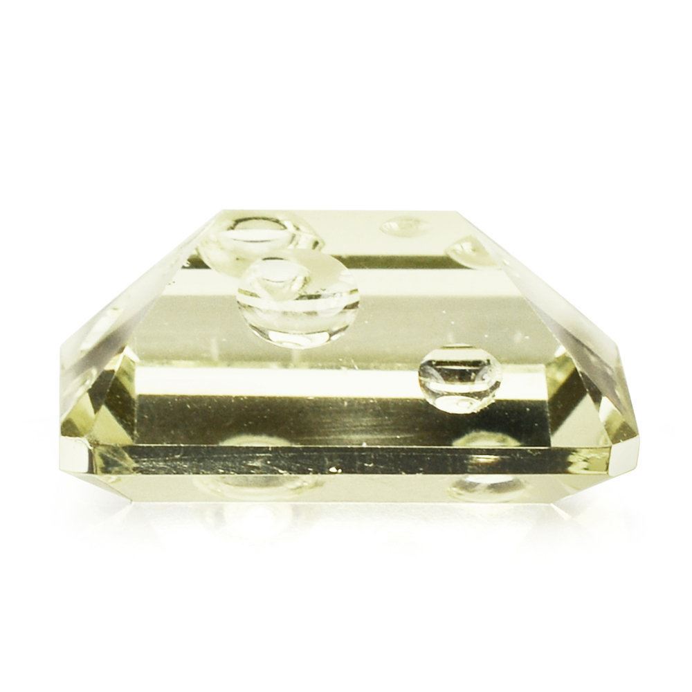 LEMON QUARTZ SUPPER BUBBLE OCTAGON (LITE) 16X12MM 10.10 Cts.