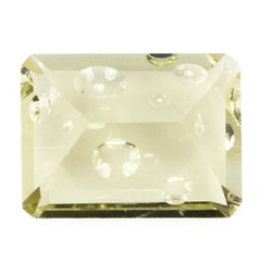 LEMON QUARTZ SUPPER BUBBLE OCTAGON (LITE) 16X12MM 10.10 Cts.