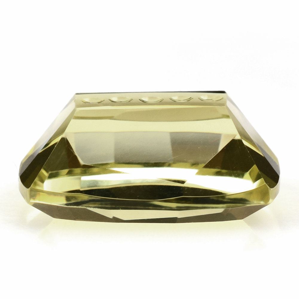 LEMON QUARTZ BUBBLE LINE CUSHION 16X12MM 10.12 Cts.
