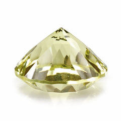 LEMON QUARTZ CONCAVE CUT ROUND 12MM 5.83 Cts.
