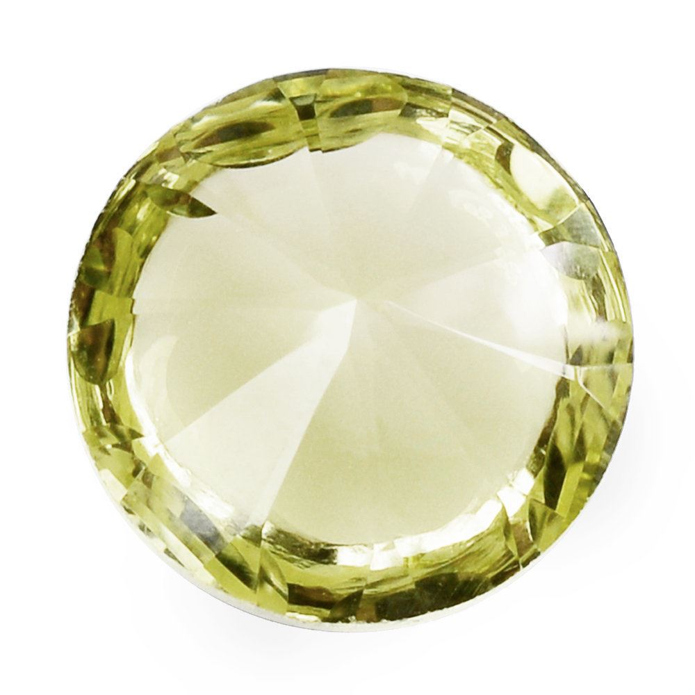 LEMON QUARTZ PATCH CUT DOME ROUND 12MM 8.00 Cts.