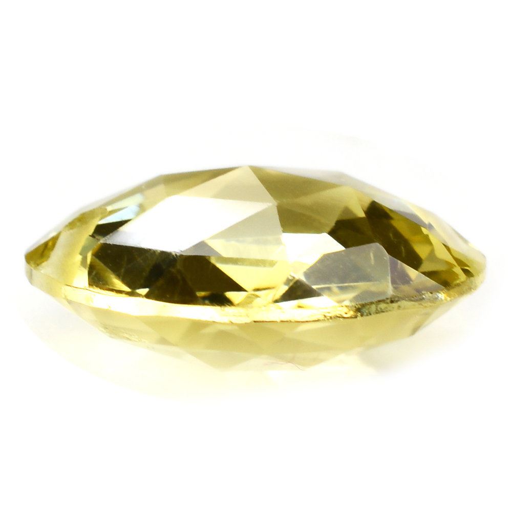 LEMON QUARTZ ROSE CUT BRIOLETTE ROUND WITH (TWO FULL DRILL) 16MM 10.06 Cts.