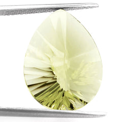 LEMON QUARTZ CONCAVE BRIOLETTE PEAR 20X15MM 11.30 Cts.