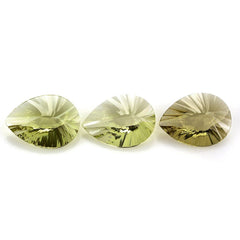 LEMON QUARTZ CONCAVE BRIOLETTE PEAR 20X15MM 11.30 Cts.