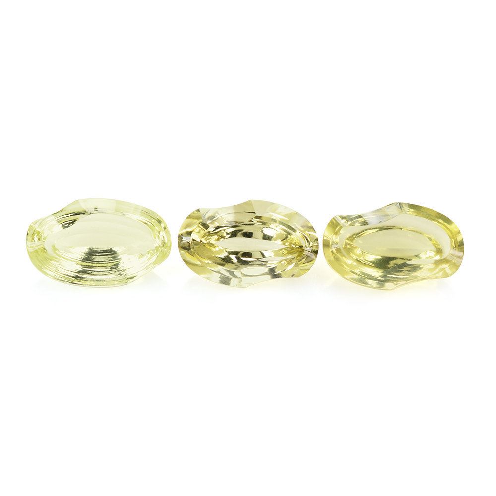 LEMON QUARTZ SWIRL CUT LEAF 16X10MM 6.01 Cts.