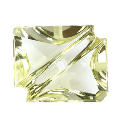 LEMON QUARTZ OCTAGON CABS WITH CARVED BELT (FULL DRILL) 12X10MM 4.20 Cts.
