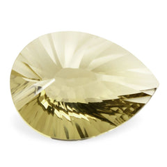 LEMON QUARTZ CONCAVE BRIOLETTE PEAR (OFF COLOR) 20X15MM 11.30 Cts.
