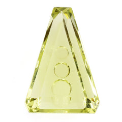 LEMON QUARTZ SUPPER BUBBLE TRAPEZOID 13X9MM 3.28 Cts.