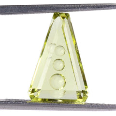 LEMON QUARTZ SUPPER BUBBLE TRAPEZOID 13X9MM 3.28 Cts.