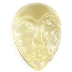 LEMON QUARTZ MASK 21X15MM 13.54 Cts.