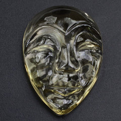 LEMON QUARTZ MASK 21X15MM 13.54 Cts.