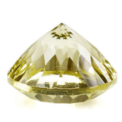 LEMON QUARTZ CONCAVE CUT ROUND 15MM 11.94 Cts.