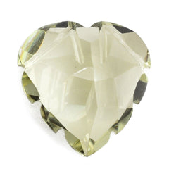 LEMON QUARTZ CARVED HEARTS 12MM 5.40 Cts.