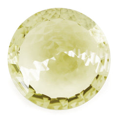 LEMON QUARTZ NIRVANA CUT ROUND 15MM 9.57 Cts.